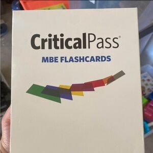 COPY - Critical Pass MBE flash cards for 2024-2025. These are in great conditio…
